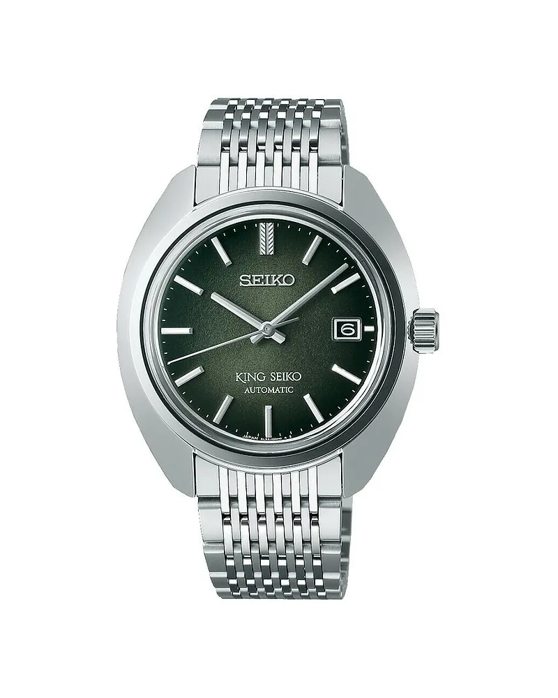 Seiko Herrenuhr King Seiko Automatik Silber