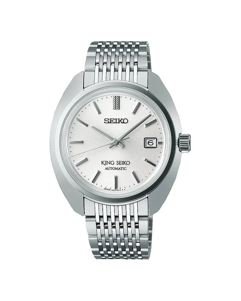 Seiko Herrenuhr King Seiko Automatik Silber