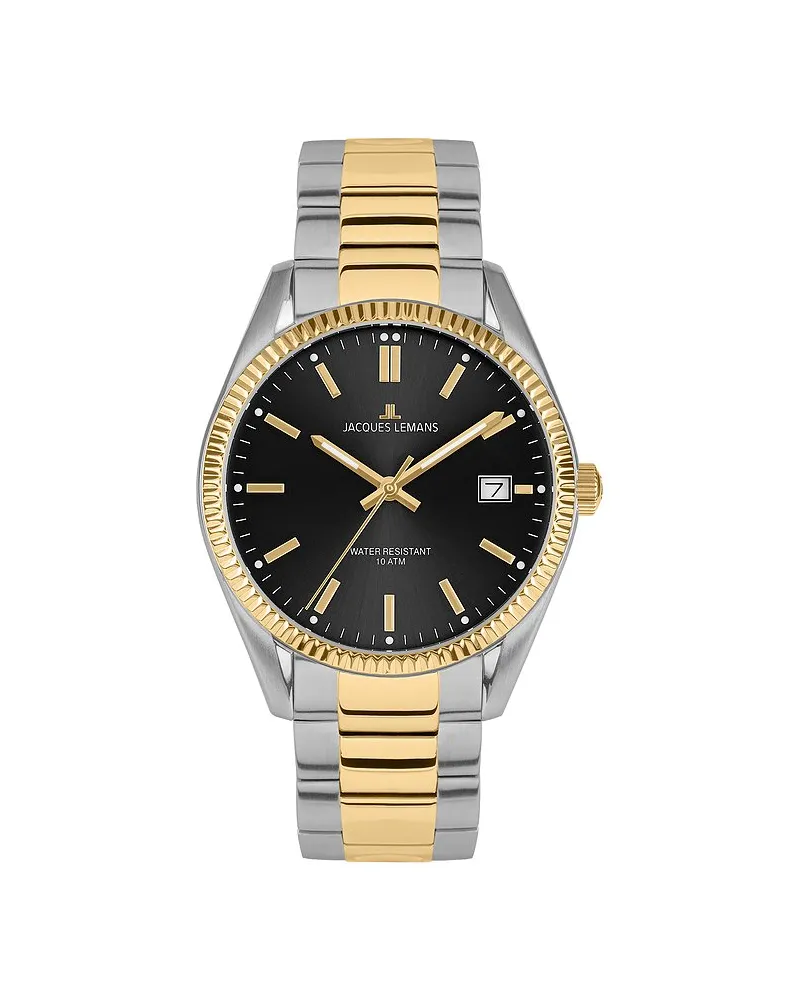 Jacques Lemans Herrenuhr Derby Silber