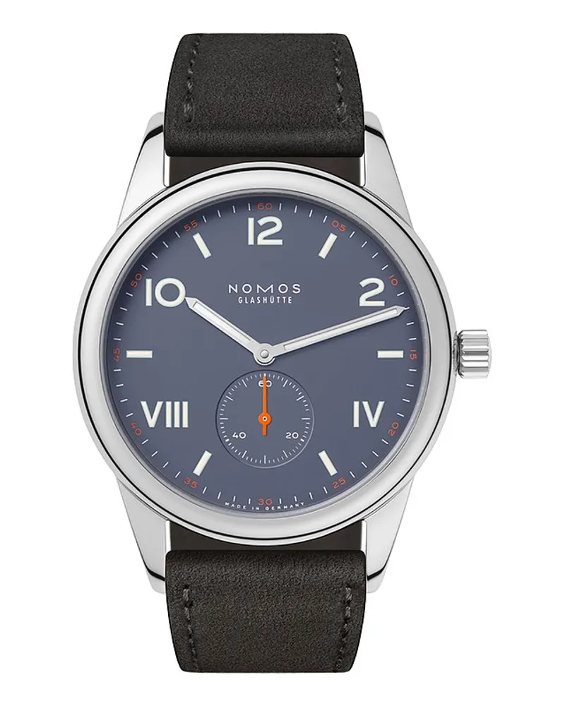 NOMOS Glashütte Herrenuhr Pipeline Silber