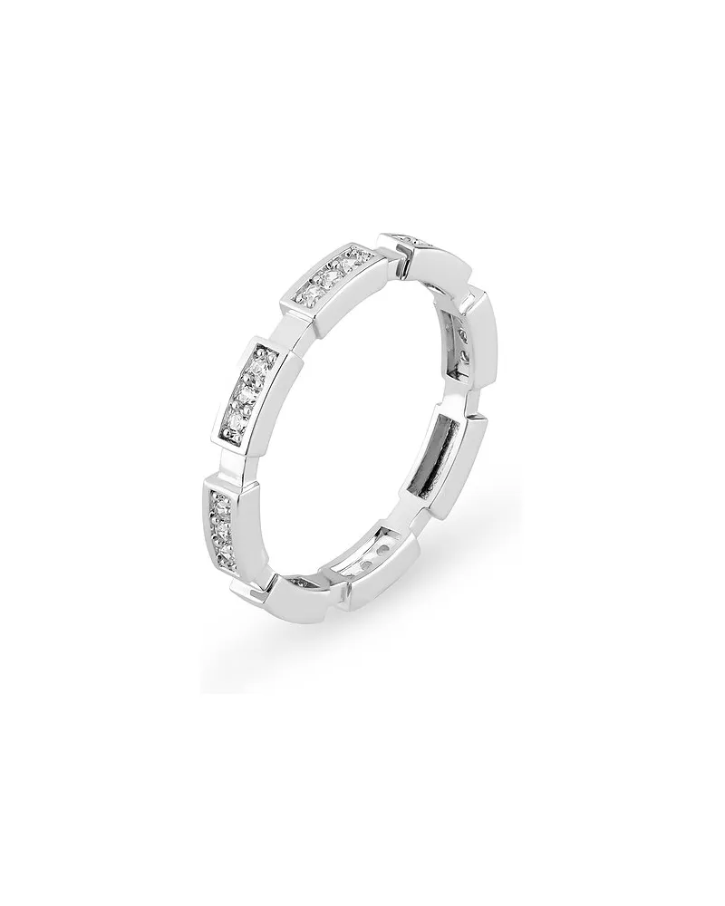 JETTE Damenring MOSAIC Silber