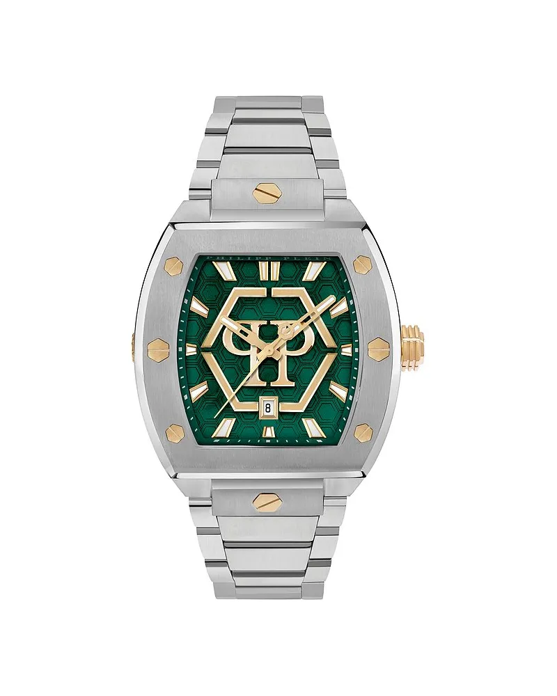 Philipp Plein Herrenuhr Hexagon Phantom Silber