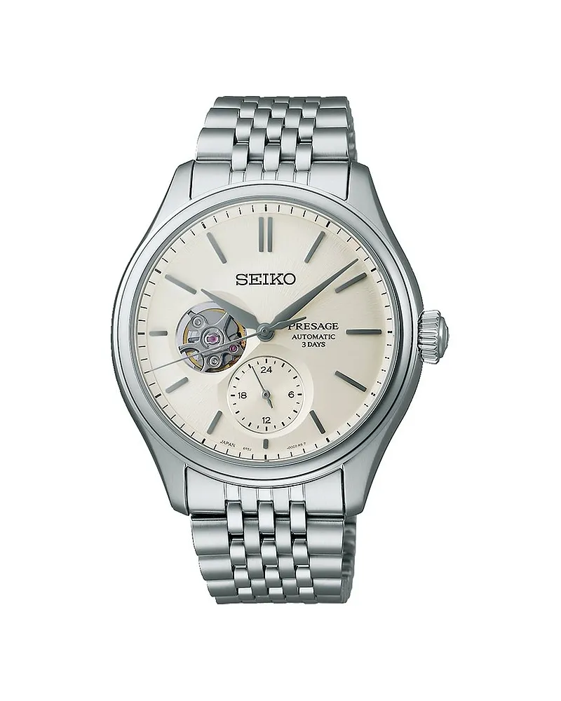 Seiko Herrenuhr Presage Classic Series Silber