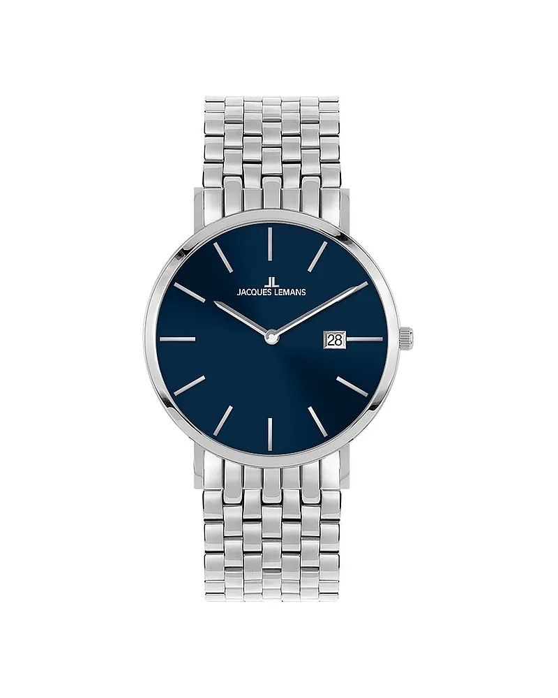 Jacques Lemans Unisexuhr Classic Silber
