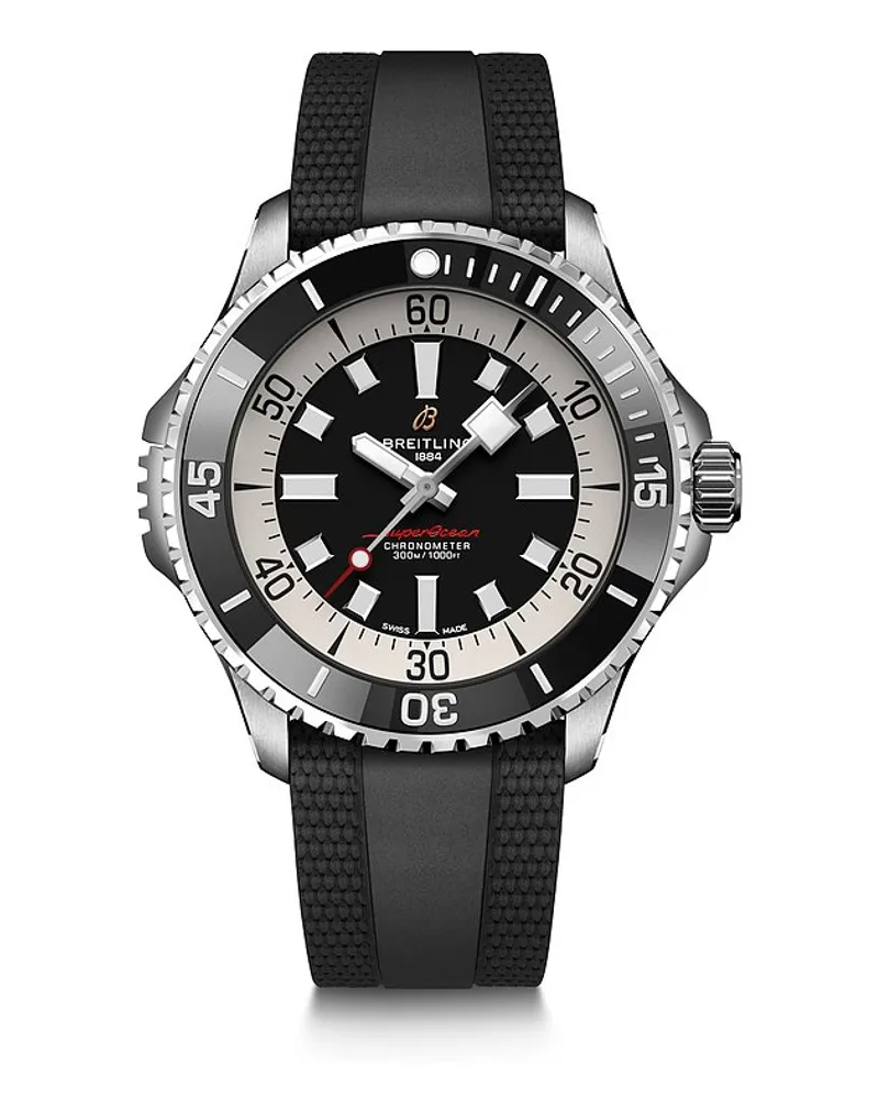 Breitling Herrenuhr Superocean Automatic 46 Silber