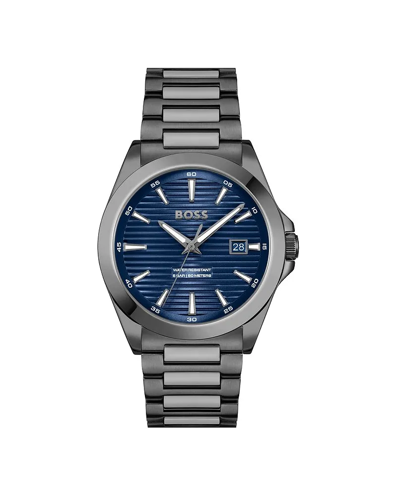 HUGO BOSS Herrenuhr Strike Anthrazit