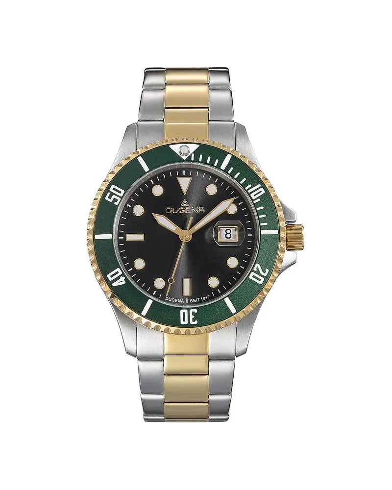Dugena Herrenuhr Diver XL Silber