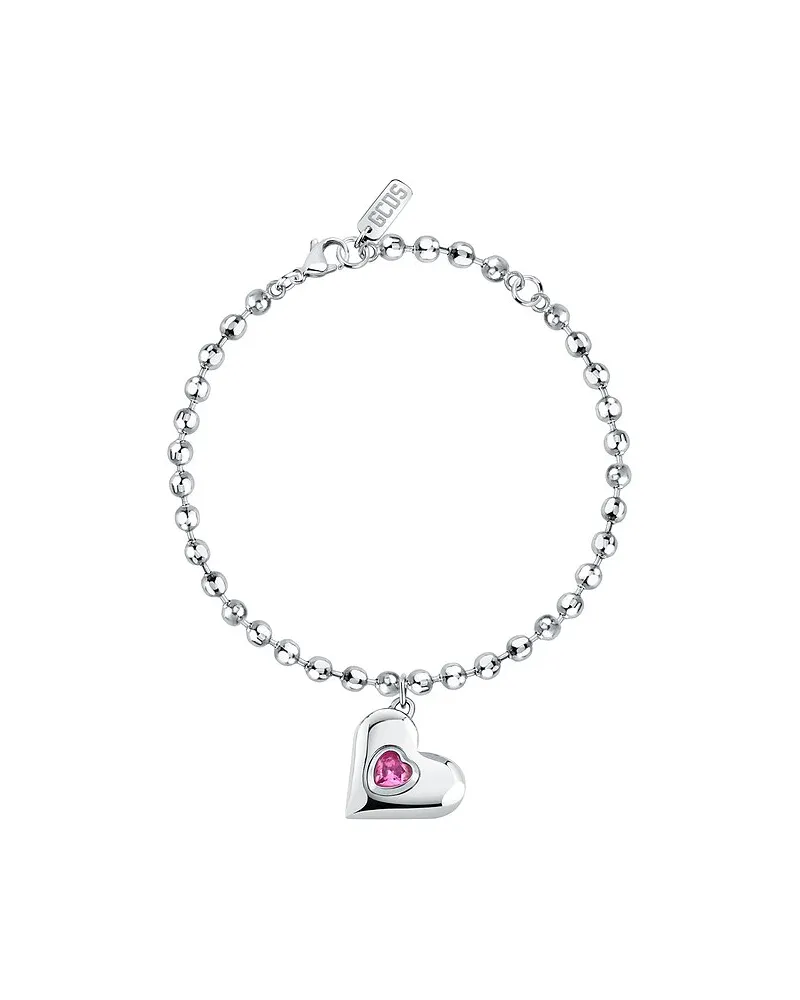 GCDS Armband Forever Locked Silber