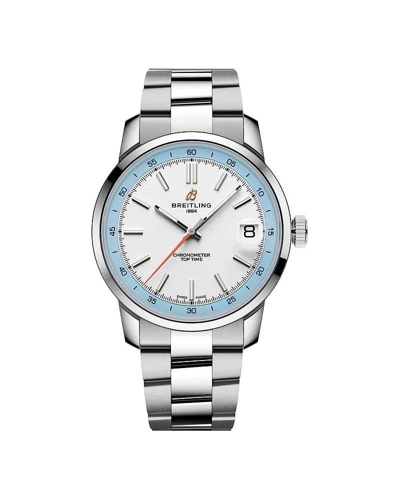 Breitling Unisexuhr Top Time Silber