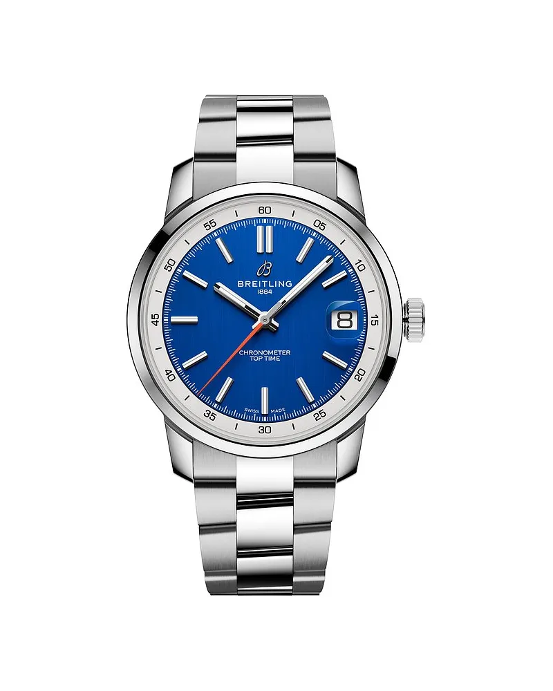 Breitling Unisexuhr Top Time Silber