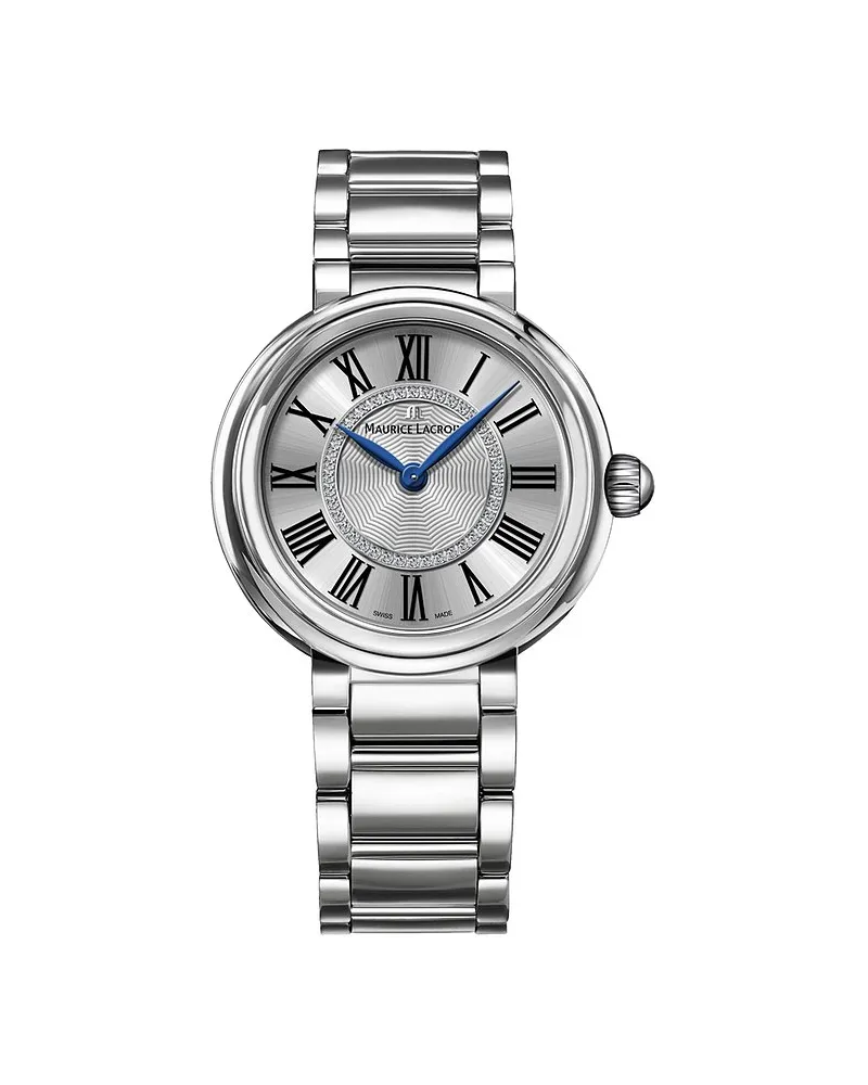 Maurice Lacroix Damenuhr Fiaba Round Silber