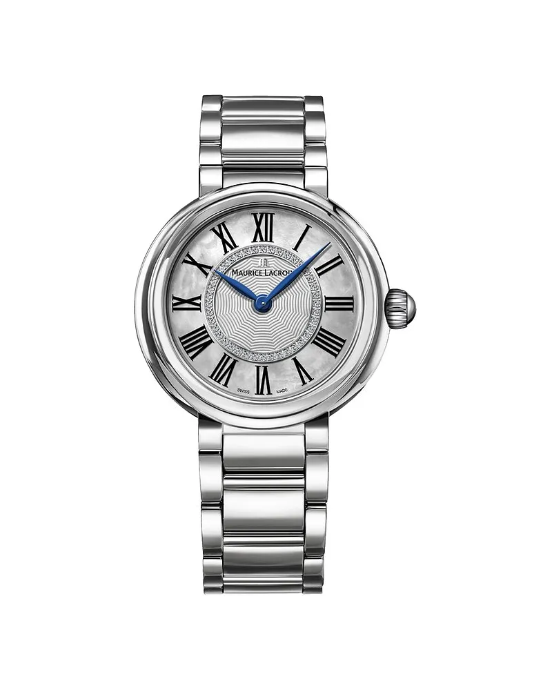 Maurice Lacroix Damenuhr Fiaba Round Silber