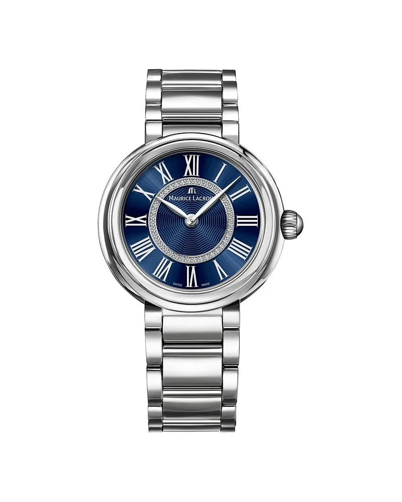 Maurice Lacroix Damenuhr Fiaba Round Silber
