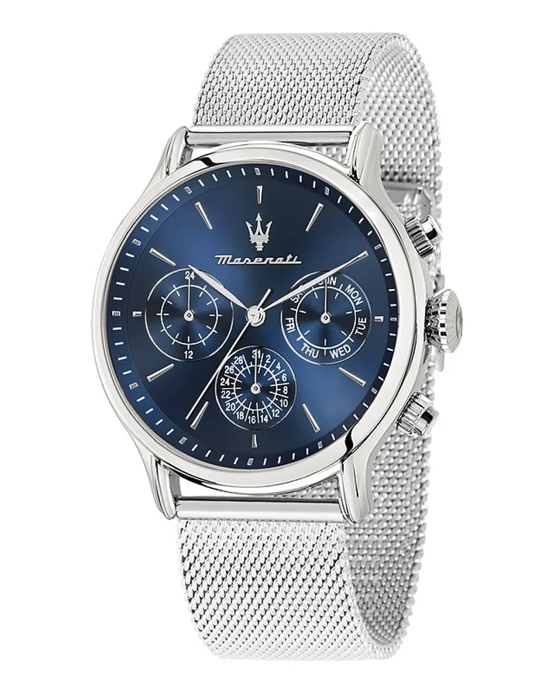 Maserati Herrenuhr Epoca Silber
