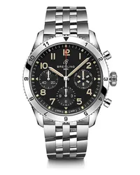 Breitling Chronograph Classic Avi Chronograph 42 Silber