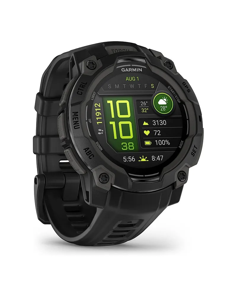 Garmin Smartwatch Instinct 3 AMOLED 45 mm Schwarz Schwarz