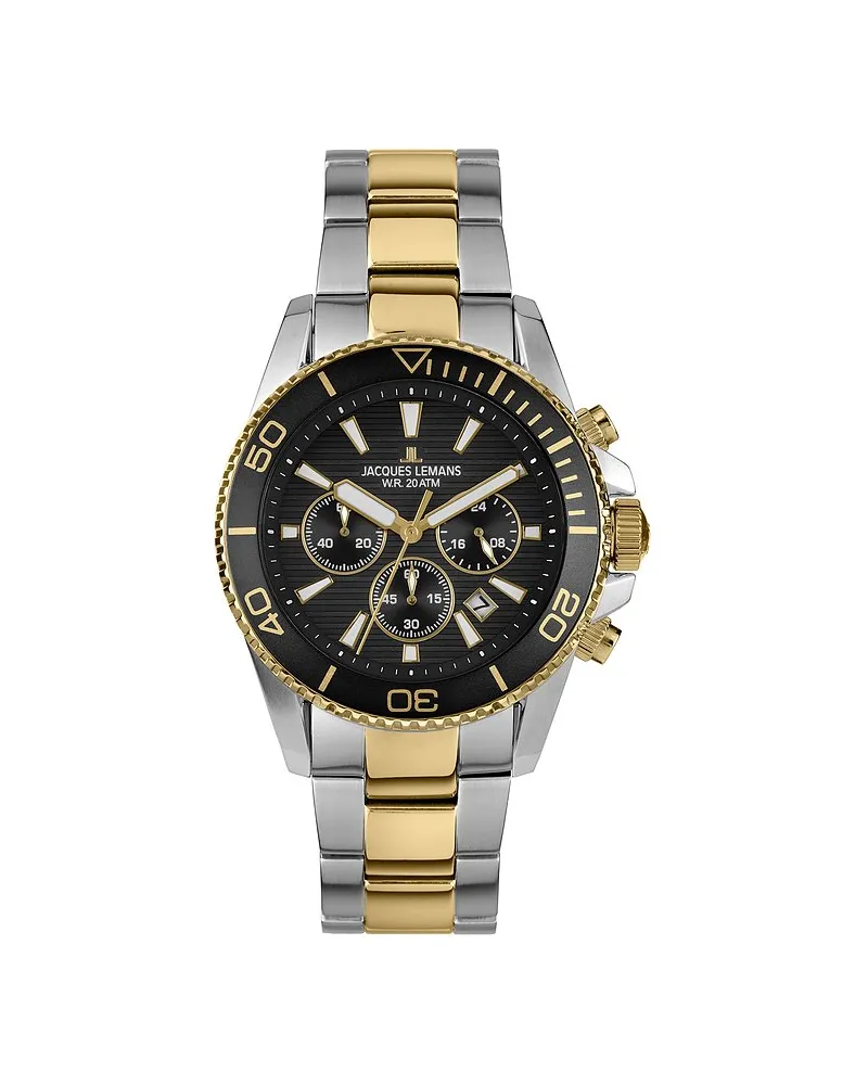 Jacques Lemans Chronograph Liverpool Diver Silber