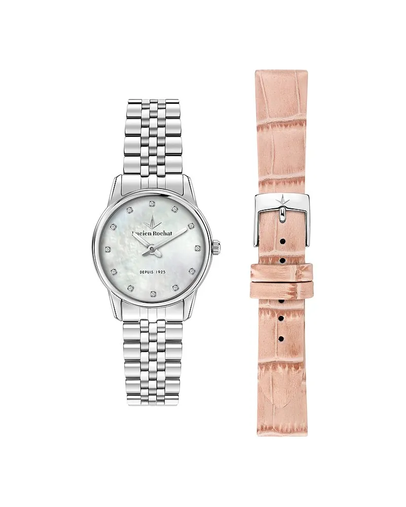 Lucien Rochat Uhren-Set inkl. Wechselarmband Iconic Silber