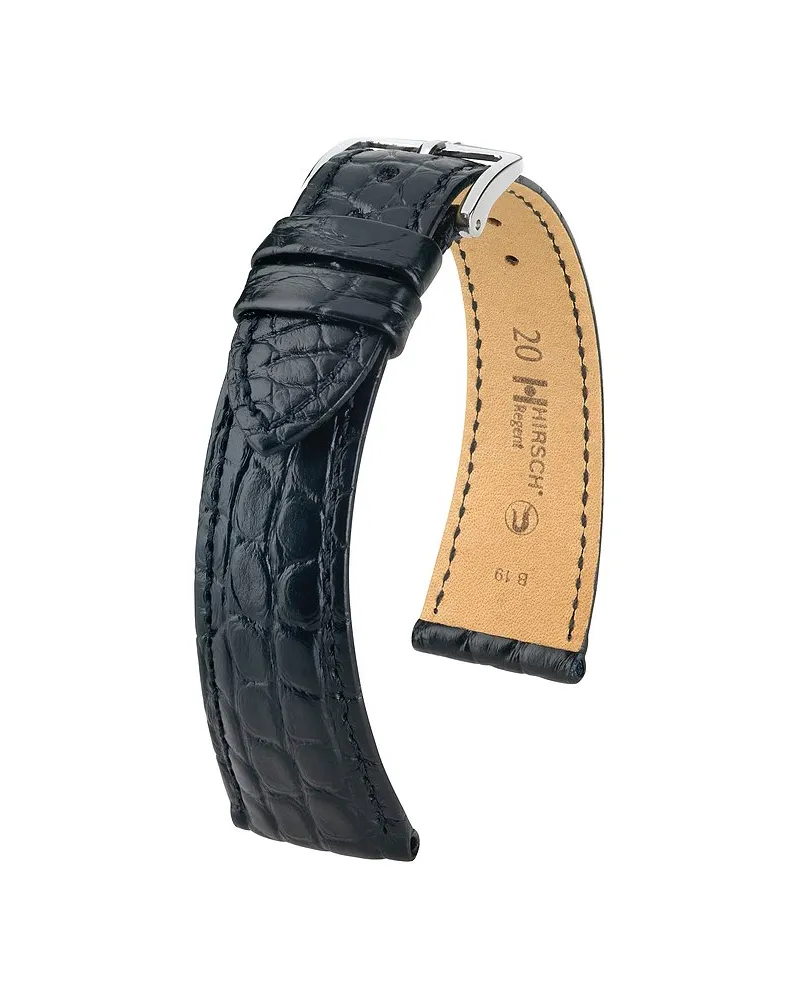 Hirsch Lederband Regent Schwarz