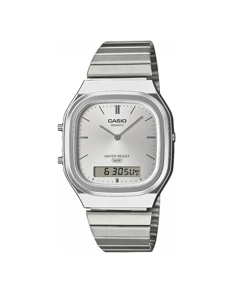 Casio Unisexuhr Vintage Silber