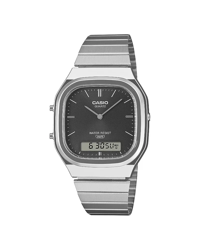 Casio Unisexuhr Vintage Silber