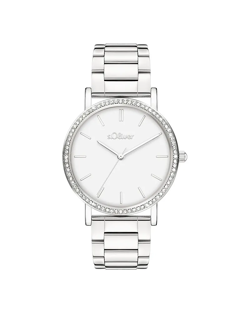 S.Oliver Damenuhr sportlich und elegant Silber