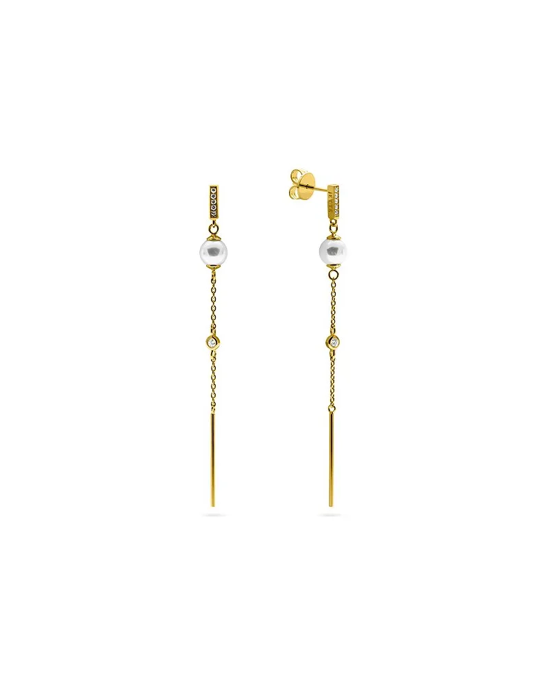 JETTE Ohrhänger PEARL Gold