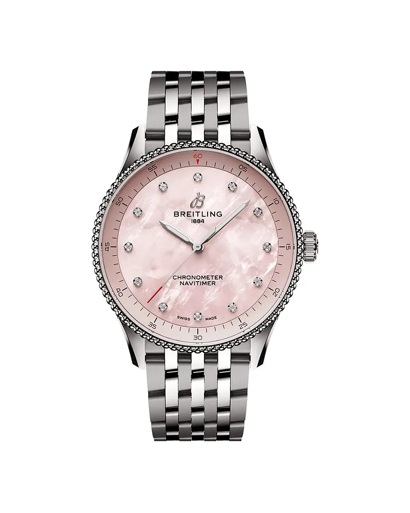 Breitling Damenuhr Navitimer 32 Silber