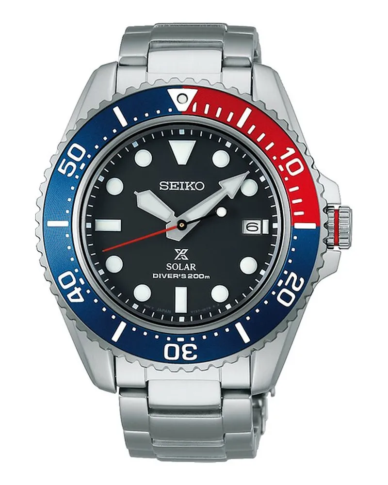 Seiko Herrenuhr SEA Silber