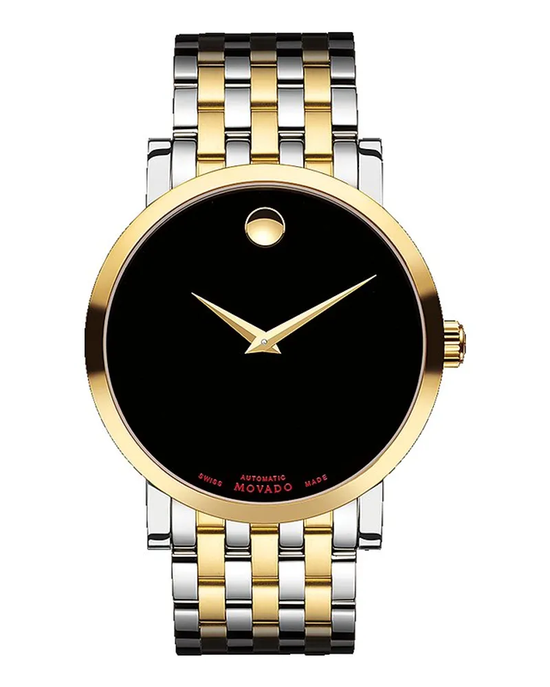 Movado Herrenuhr Red Label Automatic Gold