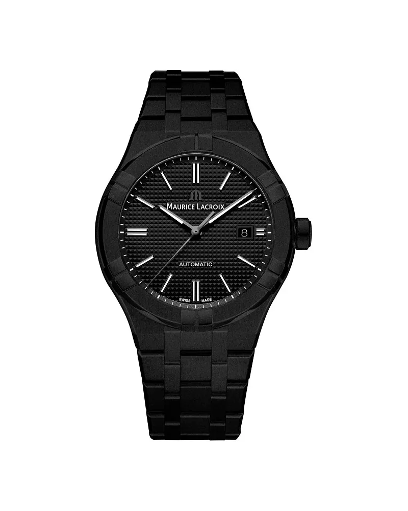 Maurice Lacroix Herrenuhr Aikon Automatic Schwarz