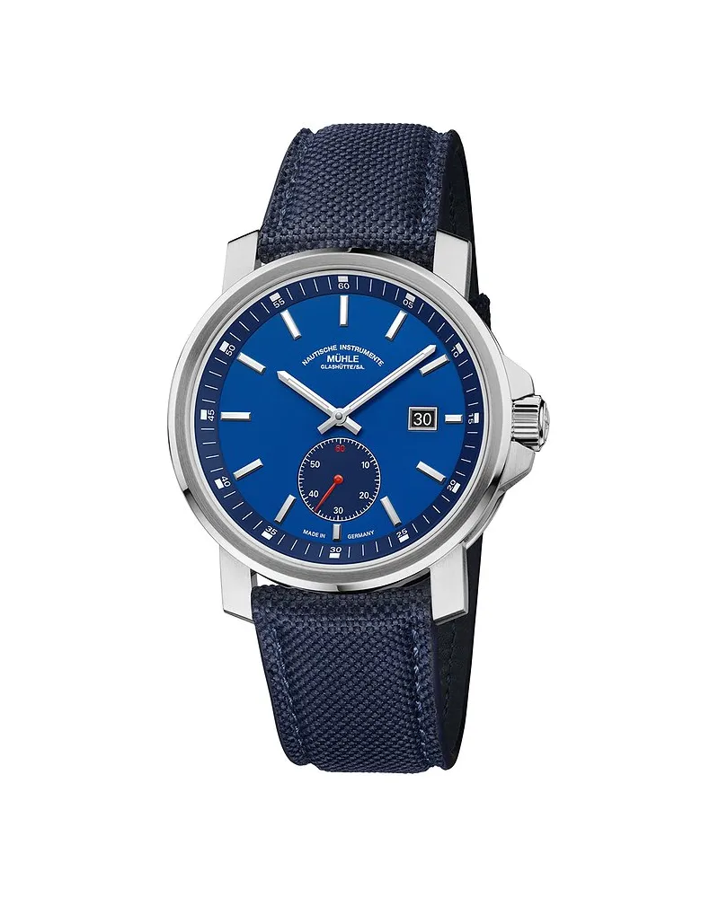 Mühle-Glashütte Herrenuhr 29er Big Kleine Sekunde Silber