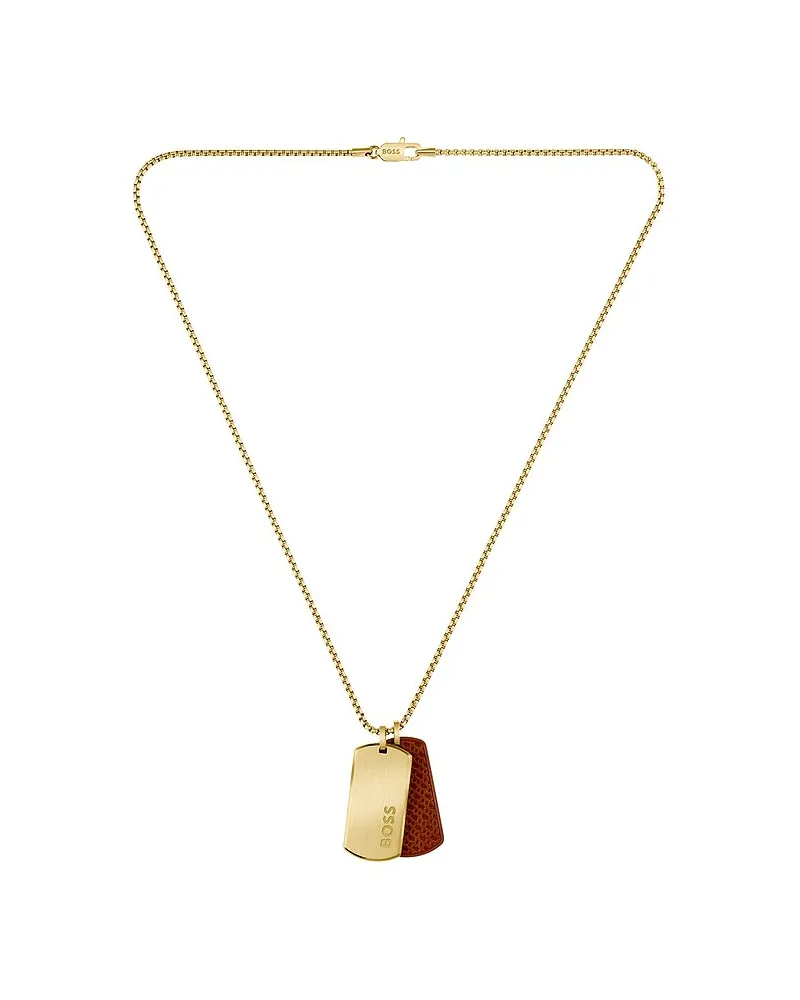 HUGO BOSS Kette DEVON Gelbgold
