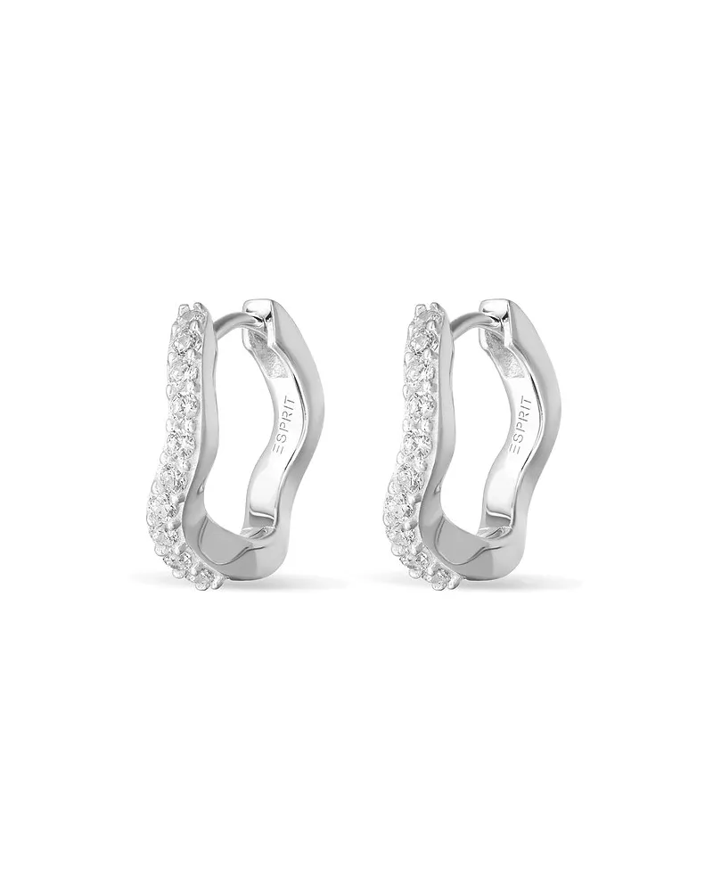 Esprit Creolen Sparkling Wave Silber