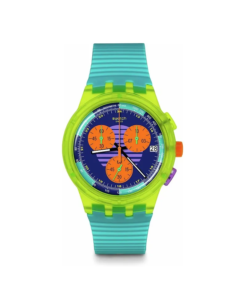 Swatch Unisexuhr 2405 SWATCH NEON Transparent