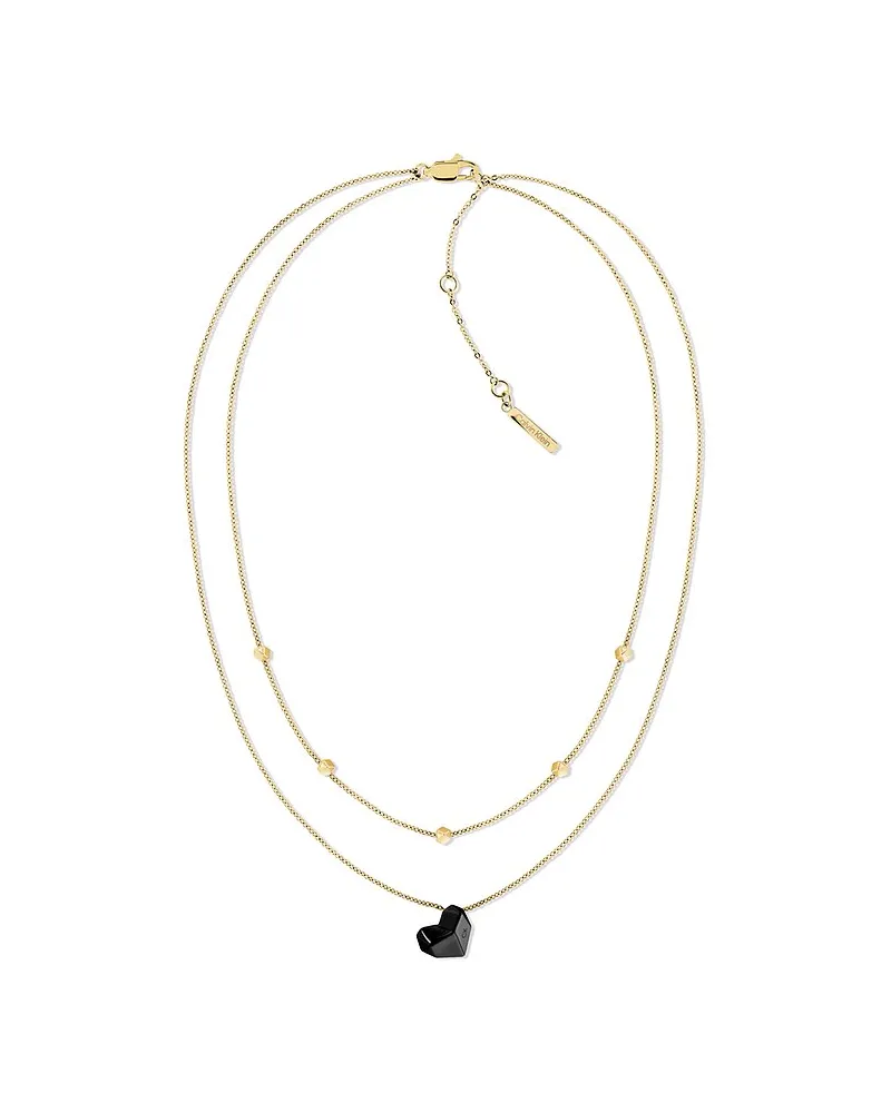 Calvin Klein Kette FACETED HEART NECKLACE Gold