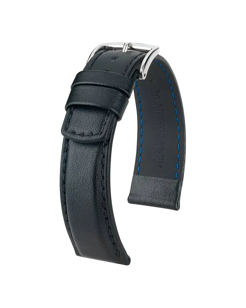 Hirsch Lederband Runner Schwarz