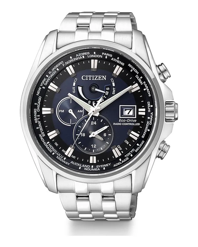 Citizen Herrenuhr Funkuhr Eco-Drive Silber