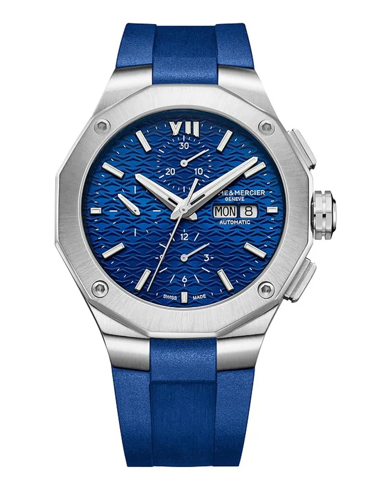 Baume & Mercier Herrenuhr Riviera Silber