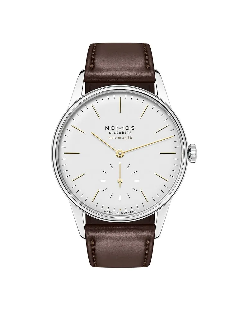 NOMOS Glashütte Unisexuhr Orion neomatik doré Silber