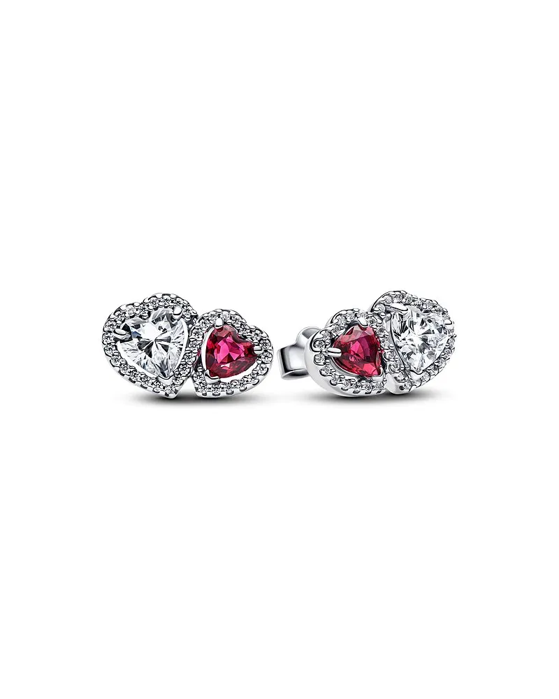 Pandora Ohrstecker Classic Stone Rot