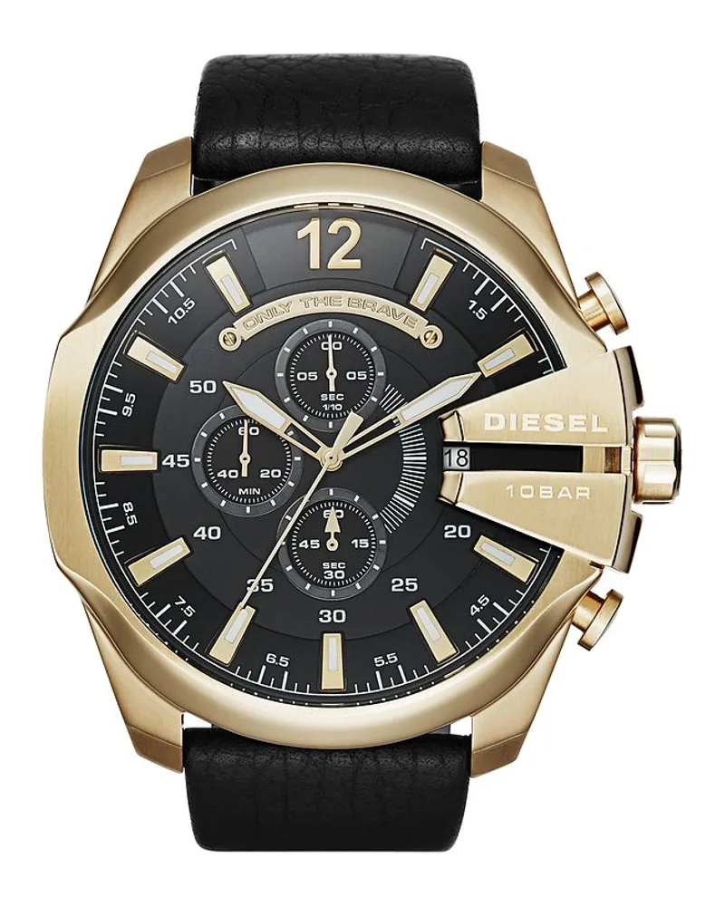 Diesel Chronograph Mega Chief Gelbgold