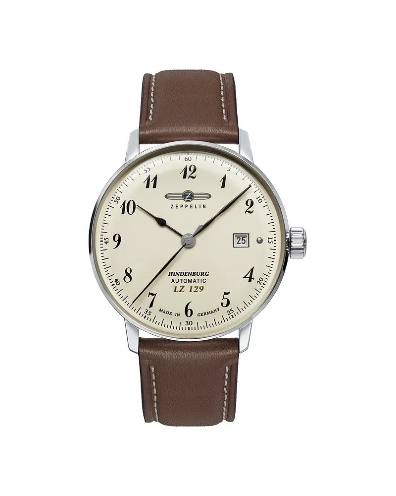 Junkers Herrenuhr LZ 129 Hindenburg Silber