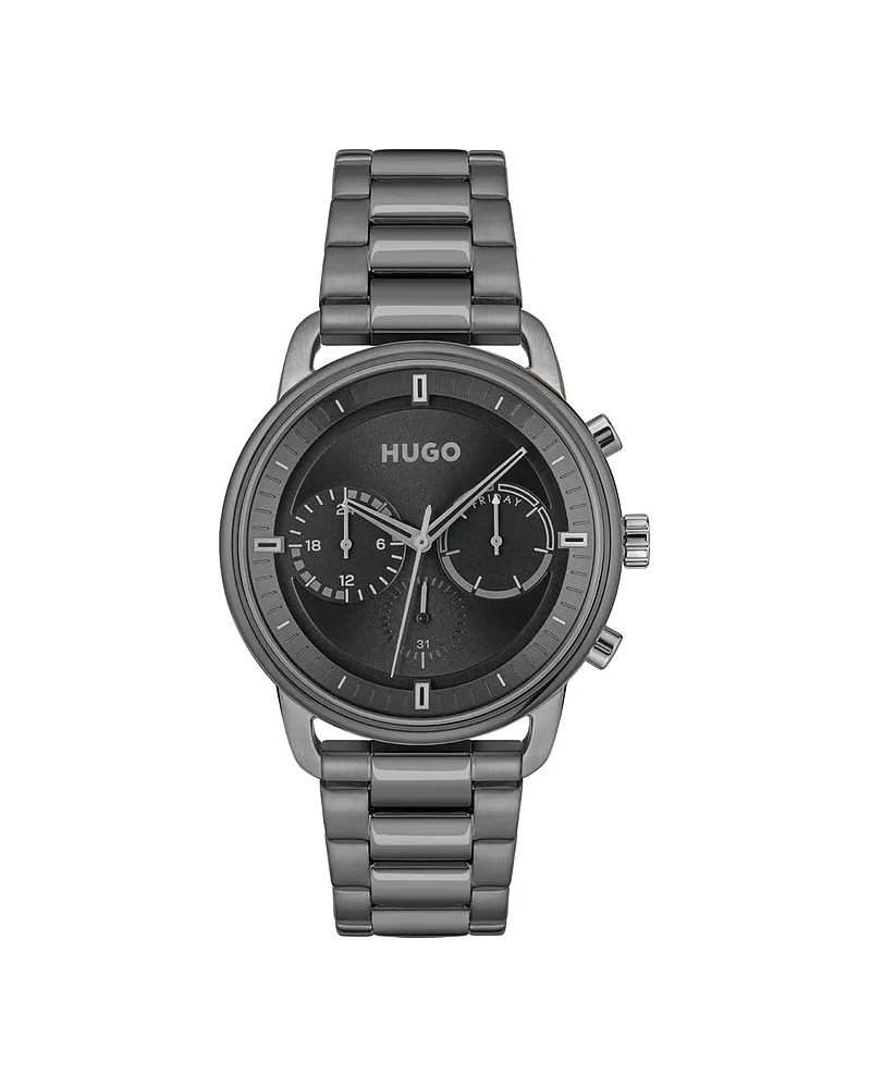HUGO BOSS Herrenuhr Grau
