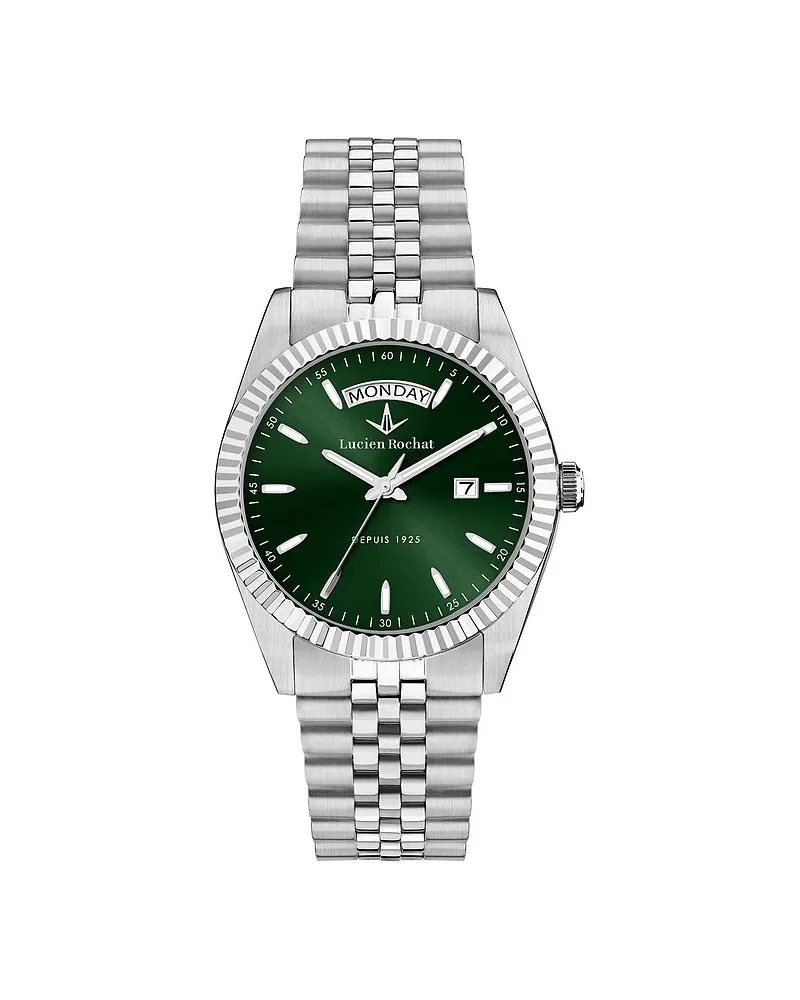 Lucien Rochat Herrenuhr Bienne 39mm Silber