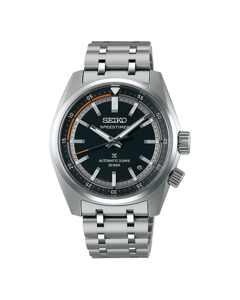 Seiko Herrenuhr Prospex Speedtimer Silber