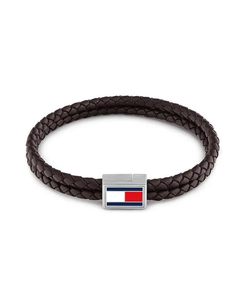 Tommy Hilfiger Armband 3D FLAG LEATHER Braun