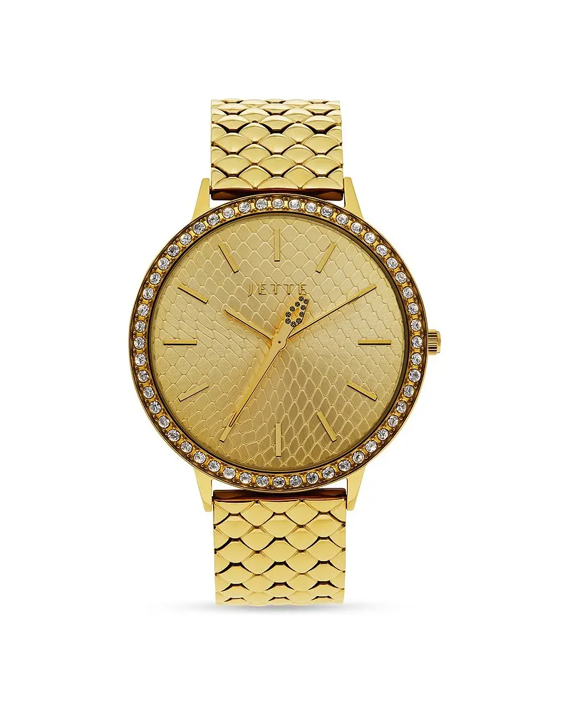 JETTE Damenuhr SNAKE Gelbgold