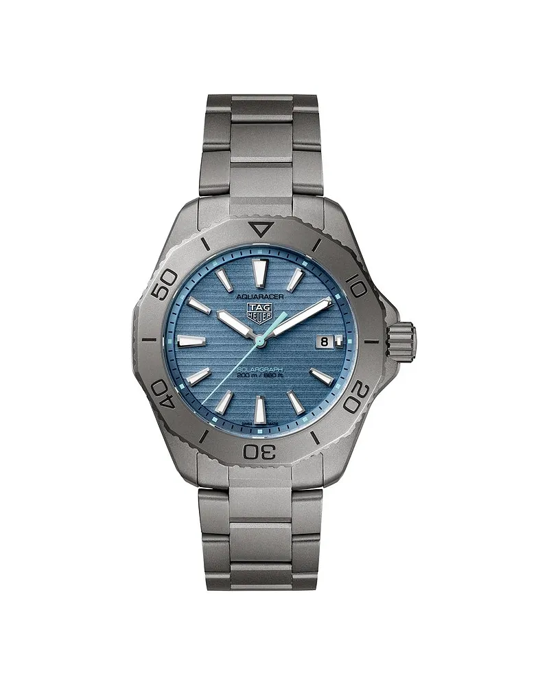 TAG Heuer Unisexuhr Aquaracer Professional 200 Solargraph Silber
