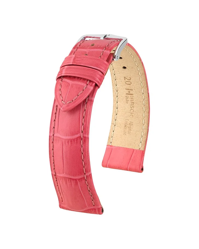 Hirsch Lederband Duke Pink